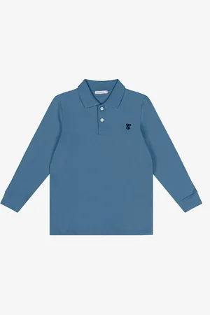 TRICK NICK Infantil - Polo Masculino Manga Longa