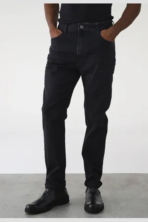 Ellus Calça Linho Slim Lisa Preta