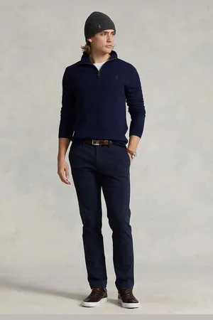 Ralph Lauren Calça Slim Lisa Azul-Marinho