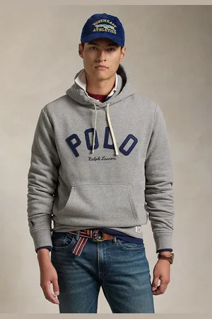 Ralph Lauren Blusa de Moletom Fechada Logo com Capuz
