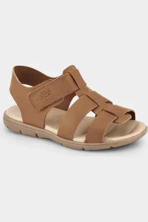 Calçados Bibi Infantil - Sandália Bibi Basic Sandals Marrom de Tiras 23