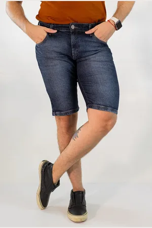 Anticorpus JeansWear Bermuda Jeans Escuro Slim Masculina Anticorpus