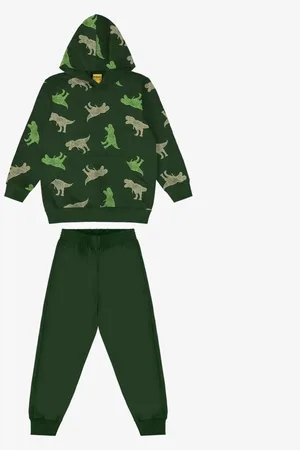 Rovitex Kids Infantil - Conjunto Blusão Com Capuz E Calça Rovi