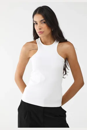 Colcci Regata Ajustada Lisa Branca