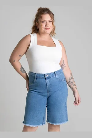 SAWARY Bermuda Jeans Plus Size - 279237 -