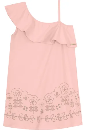 Brandili Infantil - Vestido menina de flores Mundi