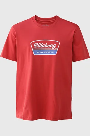 Billabong Camiseta Reta Walled II Vermelha