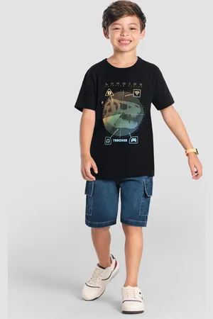 Brandili Infantil - Camiseta menino de dinossauro