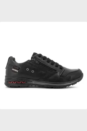 PEGADA Sapatênis Gold Casual Com Zíper Masculino Preto