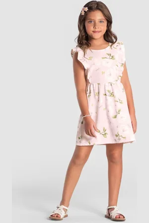 Brandili Infantil - Vestido menina floral Mundi