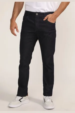 Forum Calça Jeans Reta Lisa Azul-Marinho