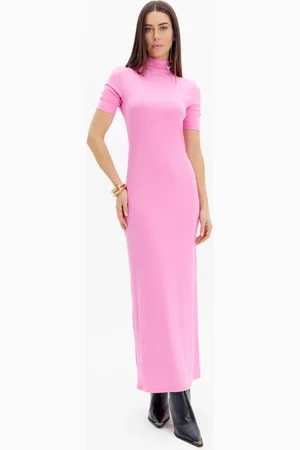 LANCA PERFUME Vestido Super Midi Canelado Ou25 Feminino