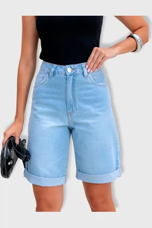 Revanche Bermuda Jorts Barra Normal Feminina Ballobar