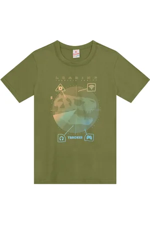 Brandili Infantil - Camiseta menino de dinossauro