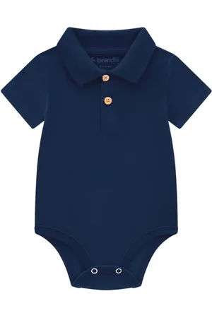 Brandili Infantil - Body Polo Menino Em Malha Baby