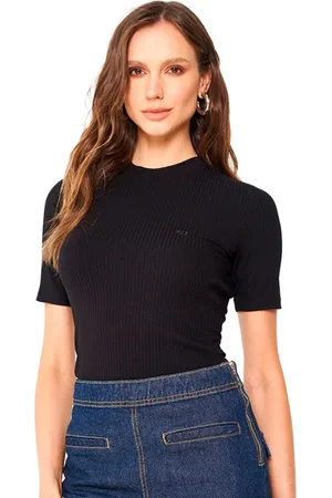Colcci Blusa Canelada Slim Pr25 Feminino