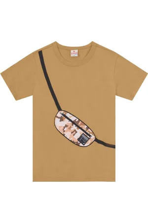 Brandili Infantil - Camiseta menino com aplique interativo de pochete