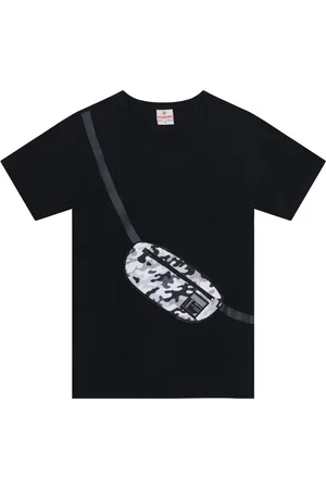 Brandili Infantil - Camiseta menino com aplique interativo de pochete