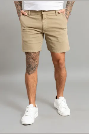 Dialogo Jeans Bermuda Masculina Casual Sport Fino em Sarja Color Dialogo