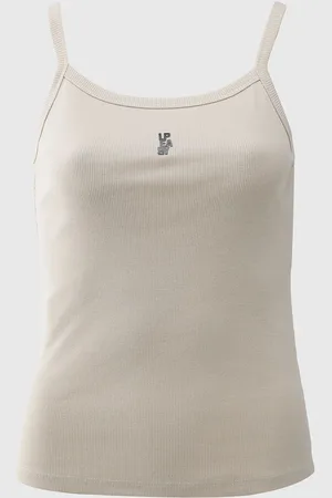 LANCA PERFUME Regata Canelada Ajustada Logo Off-White