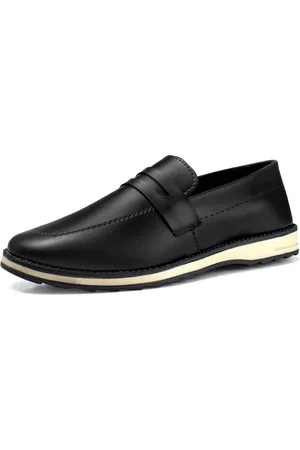 BREFFER Sapato Loafer Masculino Sem Cadarço Mocassim Drive Slip On
