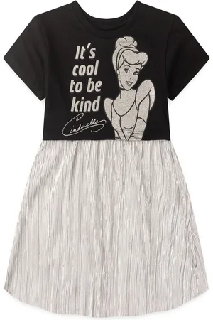 Disney Infantil - Vestido Feminino Cinderela e Prata