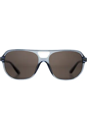 Pé Vermelho Calçados ÓCULOS DE SOL FEMININO SLIM QUADRADO COM PROTEÇÁO UV400 Marinho