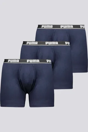 PUMA Kit de 3 Cuecas Boxer Cotton Marinho