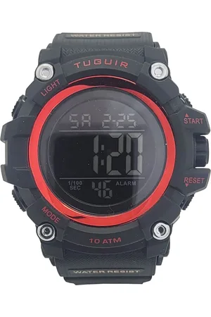Tuguir Relógio Masculino 10ATM Digital TG109 e Vermelho