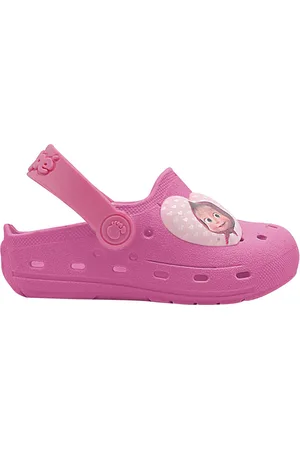 Footz Infantil - Babuche Chinelo Meninas Pé com Pé Masha e o Urso Personagem