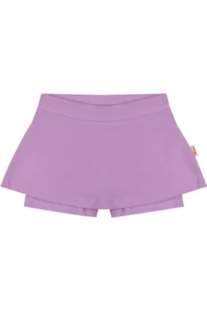 Elian Infantil - Short Saia Menina em Cotton Básico