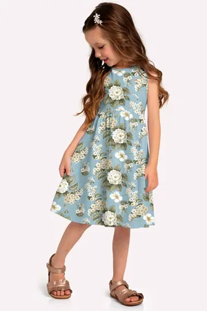 MILON Infantil - Vestido Menina Flores