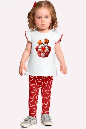 KYLY Infantil - Conjunto Menina Cachorrinho