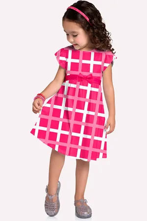 KYLY Infantil - Vestido Menina Xadrez