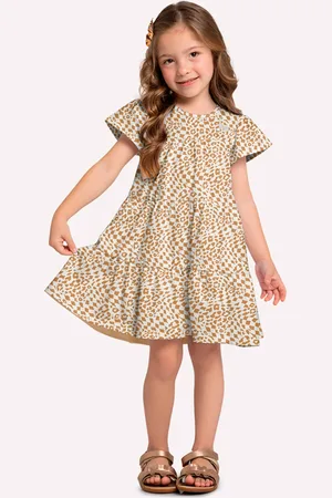 MILON Infantil - Vestido Menina Estampado