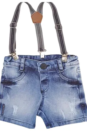 Ok & Friends Infantil - Bermuda Jeans Ok & Pakita M