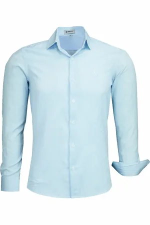 Amil Camisa Manga Longa Loan Modelagem Slim Tecido Com Elastano Não Amassa 1876