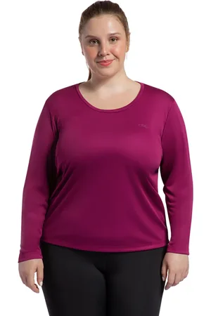 OLYMPIKUS Camiseta Manga Longa Essential Feminina Plus Size G1