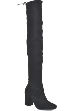 VIA MARTE Bota Over The Knee Salto Grosso Cano Longo Feminina