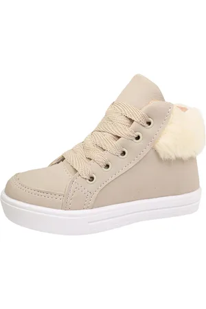 Angipé Infantil - Tenis Menina Cano Alto Tenis Casual Feminino Com Pelinhos
