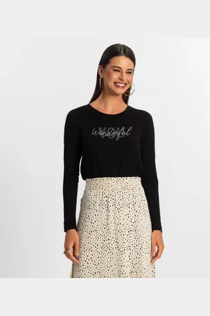 Rovitex Blusa Manga Longa Feminina