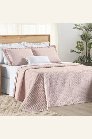Casa Modelo Enxovais Cobre Leito Queen Verity 200 Fios Bordado 3 Peças