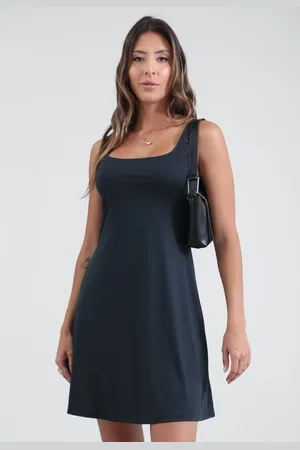 Pop Me Vestido Curto Sem Mangas Em Malha