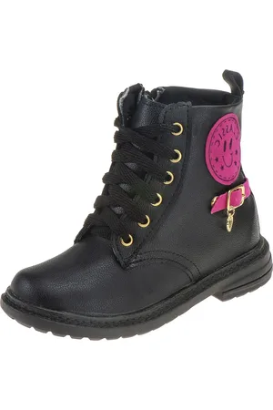 Angipé Infantil - Bota Coturno Feminina Botinha Menina
