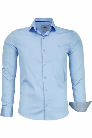 Amil Camisa Manga Longa Ambar Modelagem Slim Tecido Com Elastano Acetinado 1825
