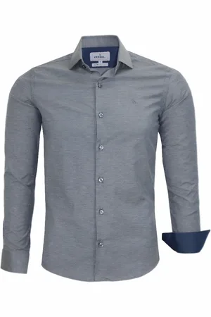 Amil Camisa Manga Longa Nobel Modelagem Slim Tecido Misto Com Elastano Passa Fácil 1872 Médio