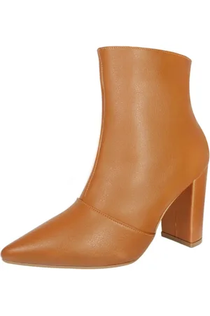 Luiza Sobreira Bota Salto Alto Grosso Cano Curto Bico Fino Mod. 2225