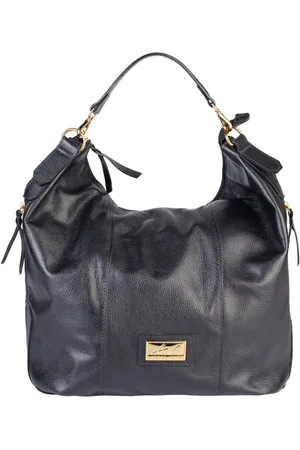 Andrea Vinci Bolsa saco mochila em couro liso Charlote
