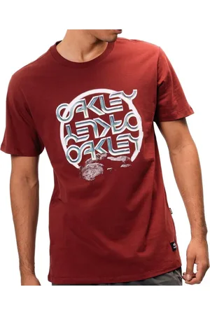 Oakley Camiseta Organic B1B Chromed WT25 Masculina Red Night