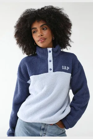 GAP Blusa de Moletom Fechada Reta Teddy